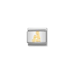 Nomination Classic Aquarius Charm - 18k Gold - 030104/11