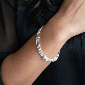 Annie Haak Blissful Swarovski Silver Looped Bracelet