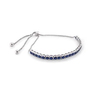 Sarah Alexander Blue Moon Indigo Zirconia Tennis Toggle Bracelet