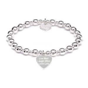 Annie Haak Orchid Silver Charm Bracelet - Live Well