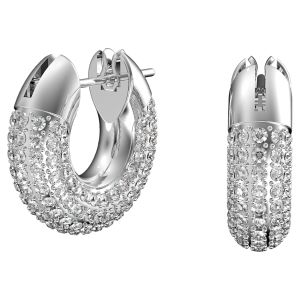 Swarovski Dextera Hoop Earrings -  Rhodium Plating 5618306