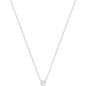 Swarovski Attract Round Necklace, White, Rhodium Plating 5408442