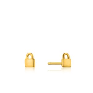 Ania Haie Under Lock and Key Gold Padlock Earrings E032-99G