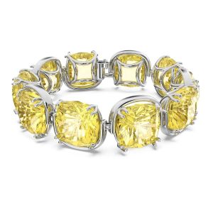 Swarovski Harmonia Bracelet - Yellow Cushion Cut Crystals with Rhodium Plating 5616513
