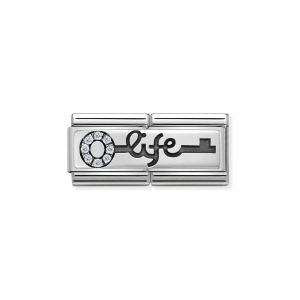 Nomination Classic Double Link Life Key Charm - Silver - 330731/04