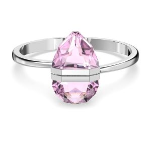 Swarovski Lucent Bangle - Pink with Rhodium Plating 5615112