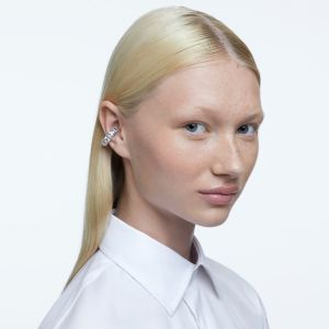 Swarovski Millenia Single Ear Cuff - White with Rhodium Plating 5613641