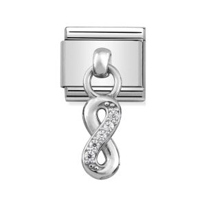 Nomination Classic Stainless Steel and 925 Silver Infinity Drop Charm 331800_10