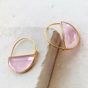 Shyla Imogen Earrings Large - Pink