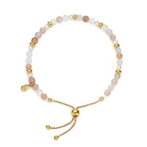 Jersey Pearl Sky Bracelet - Scatter Style in Moonstone and Gold 1827897