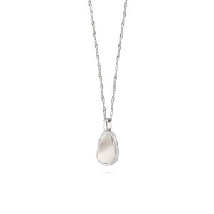 Daisy Isla Mother Of Pearl Necklace - Silver SN05_SLV