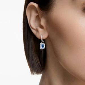 Swarovski Millenia Pierced Earrings - Blue with Rhodium Plating 5619500