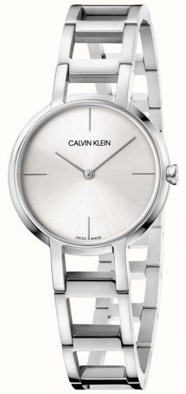 Calvin Klein Ladies Cheers Watch Silver Tone K8N23146