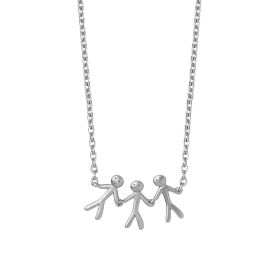 byBiehl Together Family 3 Silver Necklace 
3-2003-R