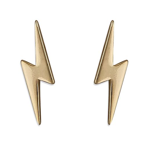 Lightning Bolt Earrings - Gold Plated Sterling Silver