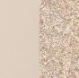 Les Georgettes Bracelet Insert - 8mm in Cream and Gold Glitter