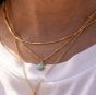 Daisy Amazonite Healing Necklace - Gold HN1003_GP