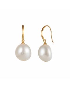 Jersey Pearl Baroque Drop Earrings
