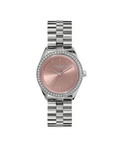 Olivia Burton Sports Luxe Mellow Rose and Silver Bracelet Watch - 24000134
