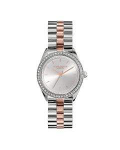 Olivia Burton Sports Luxe White Dial Silver and Rose Gold Strap - 24000138