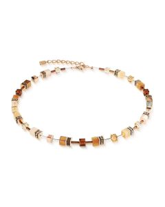 Coeur De Lion GeoCUBE Iconic Necklace - Mocha Mousse - 2838101100