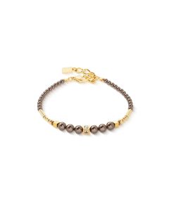 Coeur De Lion Shimmering Princess Bracelet Pearls - Gold Brown - 4312301100