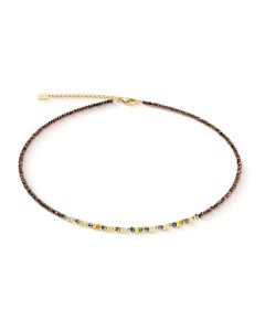 Coeur De Lion Golden Whisper Necklace - Brown Olive - 4359101109