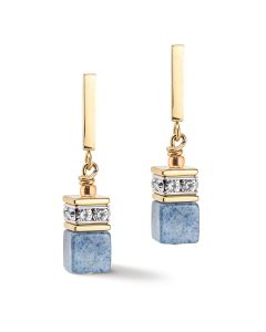 Coeur De Lion GeoCUBE Earrings - Iconic Precious Light Blue 4605210720