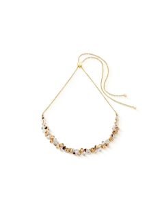 Coeur De Lion Dancing Crystals Necklace - Gold Beige - 4639101016