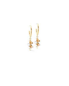 Coeur De Lion Dancing Crystals Earrings - Gold Beige - 4639211016