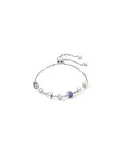 Coeur De Lion GeoCUBE Precious Slider Bracelet - Silver Blue - 5074300700