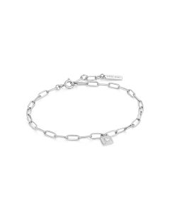 Ania Haie Chunky Chain Padlock Bracelet - Silver - B032-01H