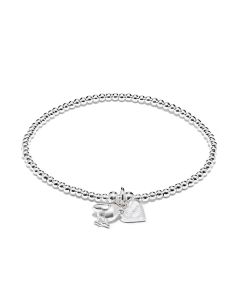 Annie Haak Santeenie Silver Charm Bracelet - Robin