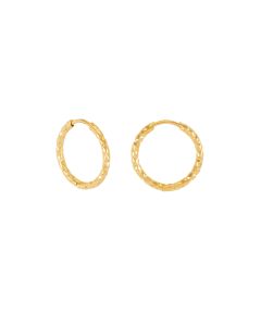 Rachel Jackson Shimmering Sun Huggie Hoop Earrings Gold - CE23GP