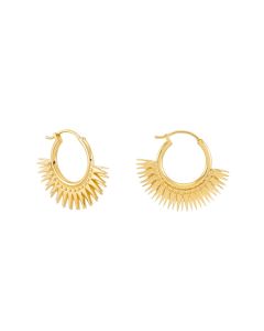 Rachel Jackson Rising Sun Hoop Earrings Gold DSE11GP