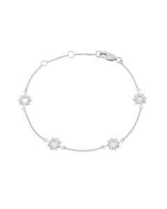 Rachel Jackson Mini Eternal Sun Bracelet Silver EGMB2S