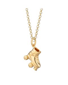 Scream Pretty Roller Skate Necklace - Gold SPCNGROSK-1