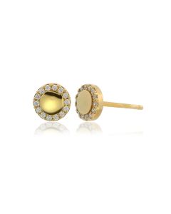 Georgini Chic Noel High Shine Stud Earrings - Gold. Item code: IE1056G