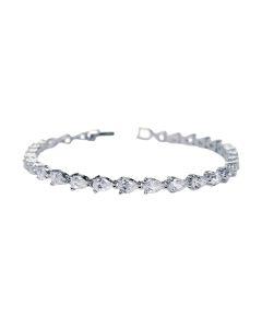Ivory & Co Manhattan Crystal Pear Cut Bracelet
