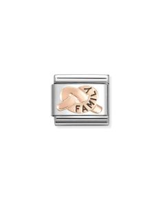 Nomination 9k Rose Gold and Enamel Family Knot Charm 430202/37