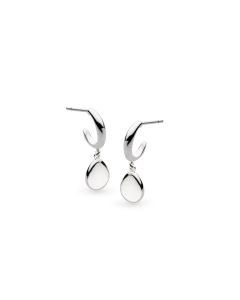 Kit Heath Coast Pebbles Semi Hoop Stud Drop Earrings - 60187RP