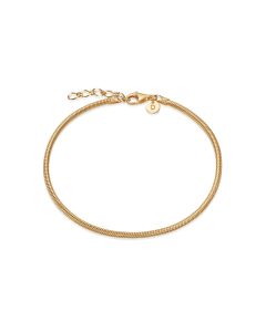 Daisy Round Snake Chain Bracelet - Gold RBR06_GP