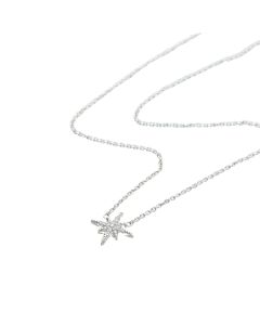 Scream Pretty Starburst Necklace with Slider Clasp - Silver SPNKSB133