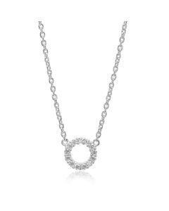Sif Jakobs Biella Piccolo Necklace - Silver with White Zirconia