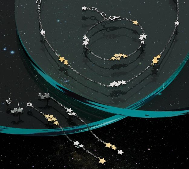 Stargazer Stellar Two Tone Necklace