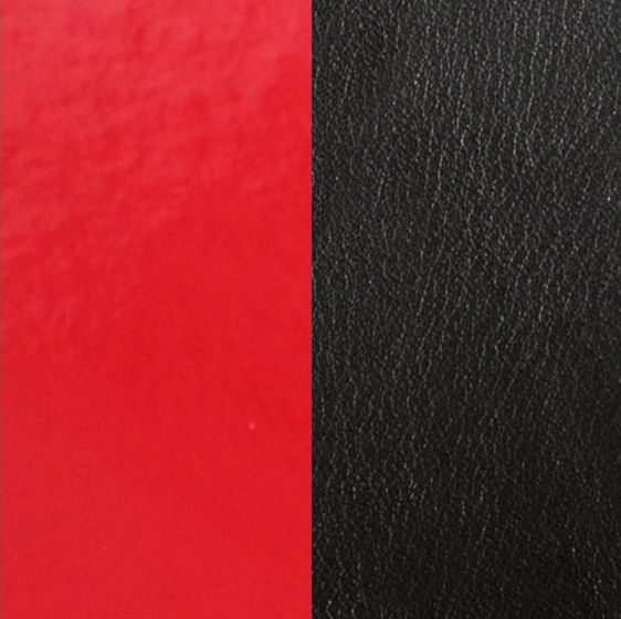 Les Georgettes Reversible Leather Insert - 14mm in Patent Red and Black