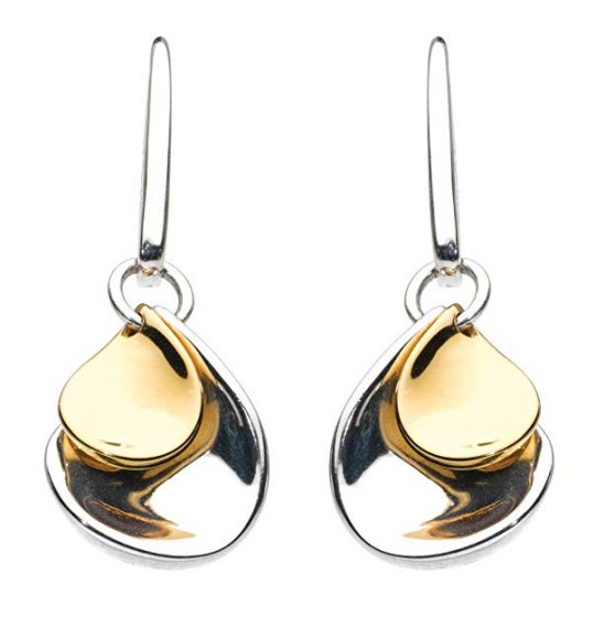Kit Heath Enchanted Double Gold Plate Petal Drop Earrings 50356GD013
