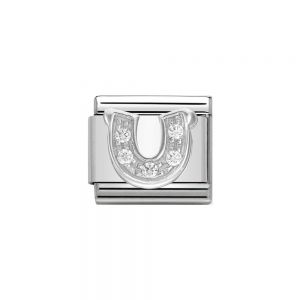 Nomination Classic Symbols - Cubic Zirconia and 925 Silver Horseshoe