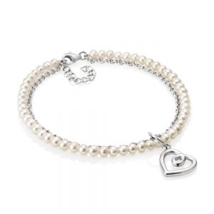 Jersey Pearl Kimberly Selwood Silver and Pearl Bracelet