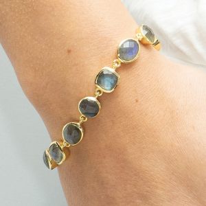 Sarah Alexander Babylon Labradorite Gold Bracelet